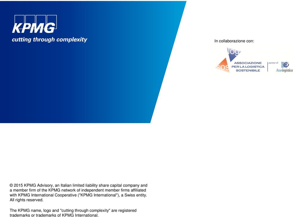 International Cooperative ("KPMG International"), a Swiss entity. All rights reserved.