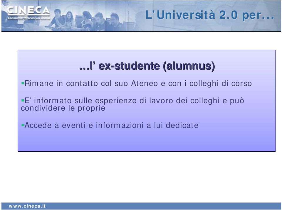 Ateneo e con i colleghi di corso E informato sulle