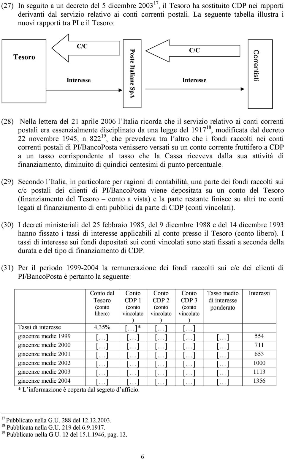 servizio relativo ai conti correnti postali era essenzialmente disciplinato da una legge del 1917 18, modificata dal decreto 22 novembre 1945, n.