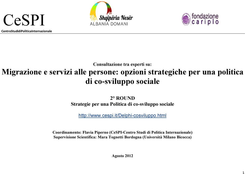 co-sviluppo sociale http://www.cespi.it/delphi-cosviluppo.