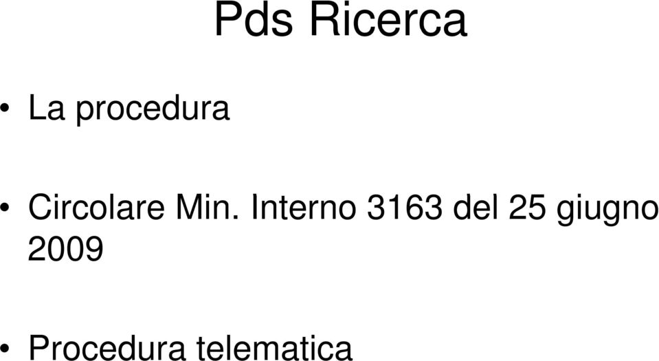 Min. Interno 3163 del