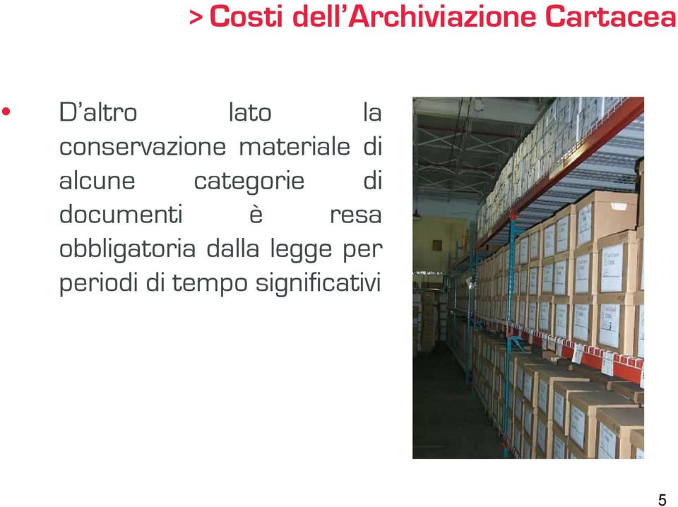 categorie di documenti è resa obbligatoria