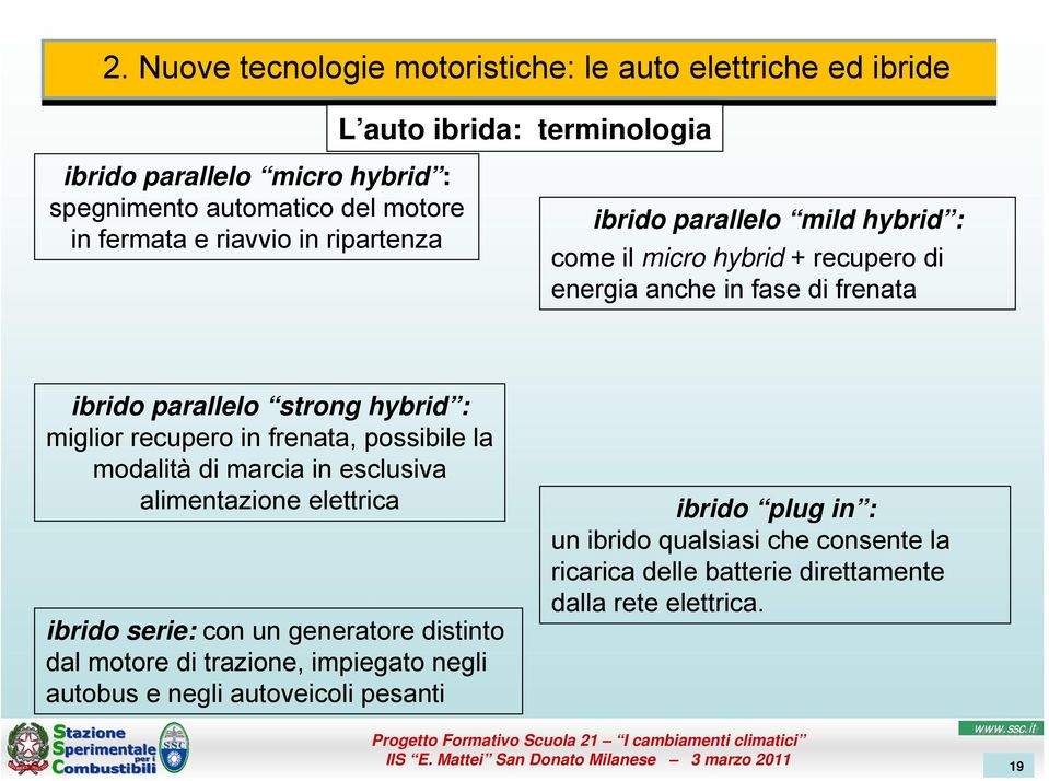 miglior recupero in frenata, possibile la modalità di marcia in esclusiva alimentazione elettrica ibrido serie: con un generatore distinto dal motore di trazione,