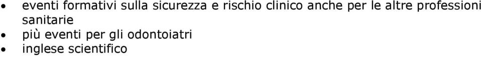 professioni sanitarie più eventi