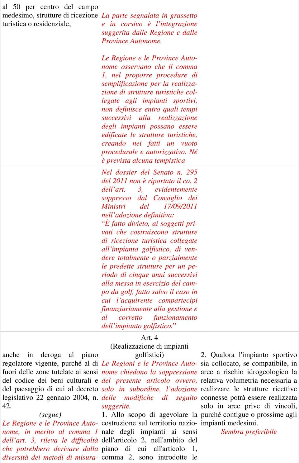 entro quali tempi successivi alla realizzazione degli impianti possano essere edificate le strutture turistiche, creando nei fatti un vuoto procedurale e autorizzativo.