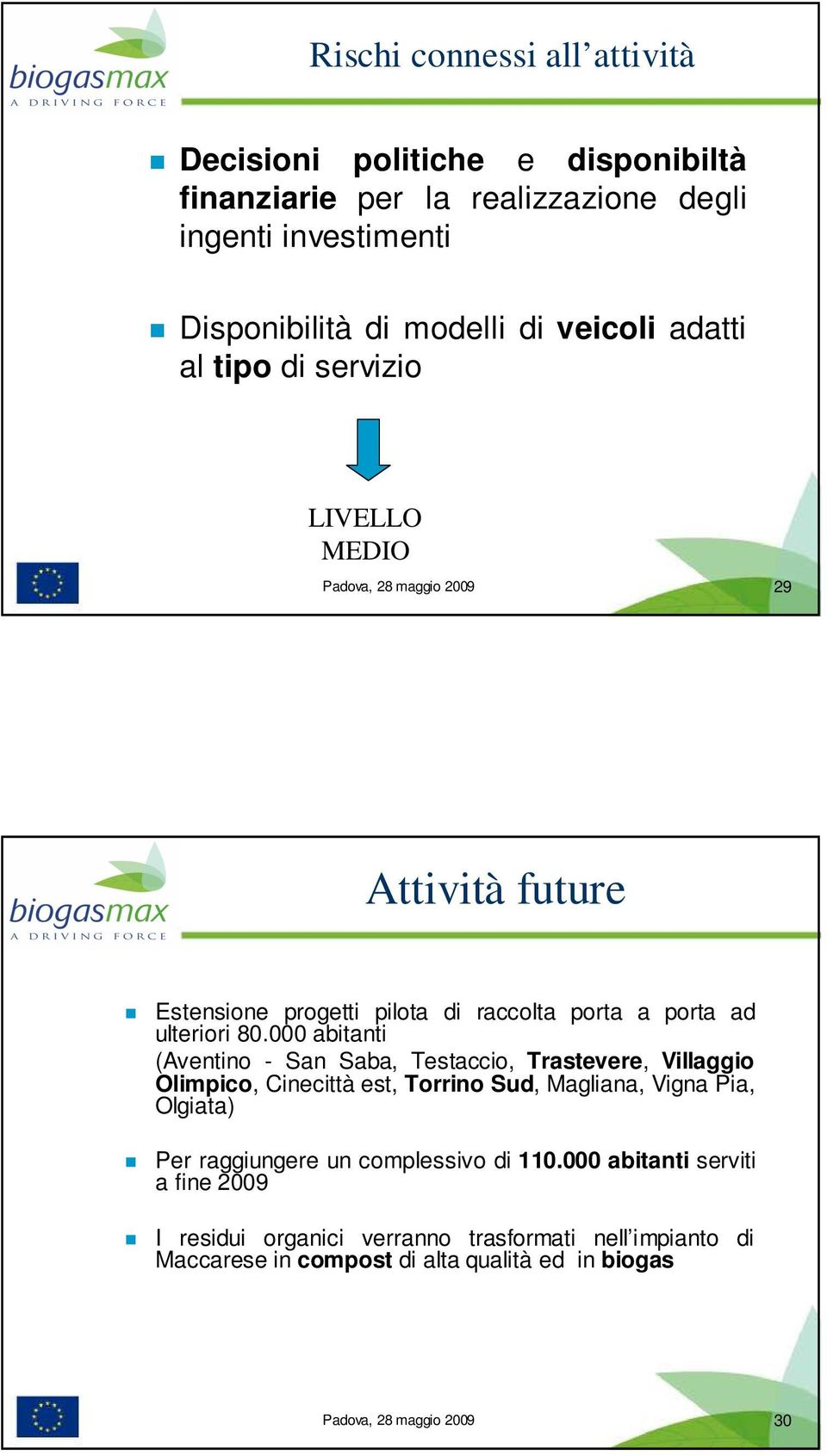 000 abitanti (Aventino - San Saba, Testaccio, Trastevere, Villaggio Olimpico, Cinecittà est, Torrino Sud, Magliana, Vigna Pia, Olgiata) Per raggiungere