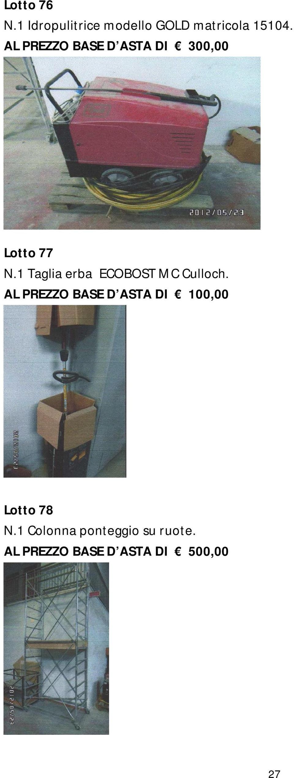 1 Taglia erba ECOBOST MC Culloch.