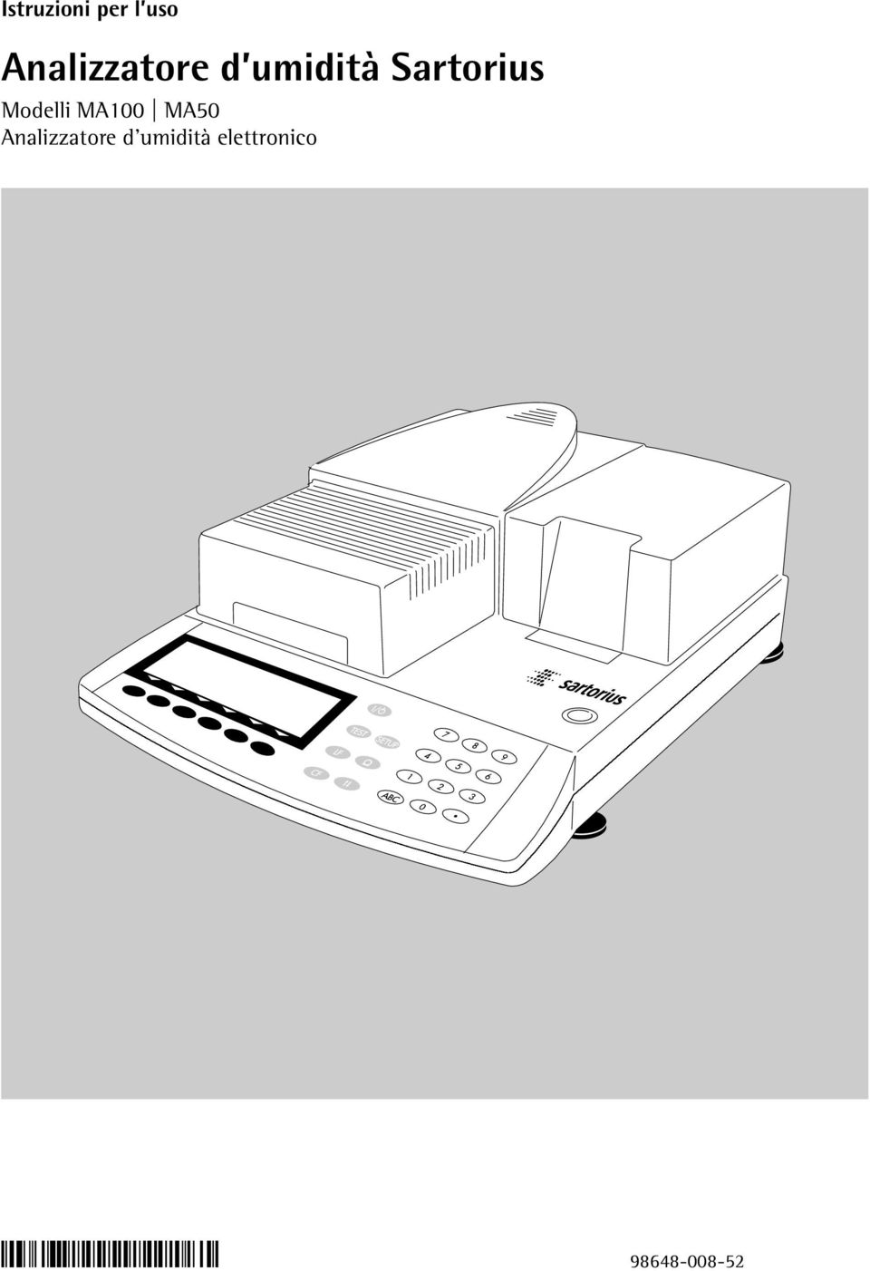 Sartorius Modelli MA100 MA50 