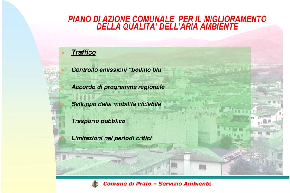 Sviluppo della mobilità ciclabile