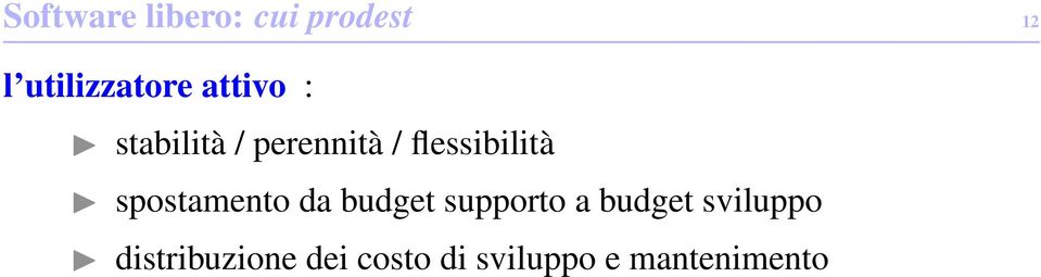 budget supporto a budget sviluppo