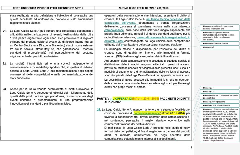 Per promuovere il regolare sviluppo del prodotto calcio si avvale sia di risorse interne (tra cui un Centro Studi e una Direzione Marketing) sia di risorse esterne, tra cui la società Infront Italy