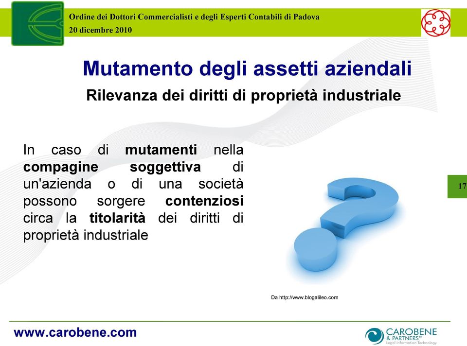 un'azienda o di una società possono sorgere contenziosi circa la