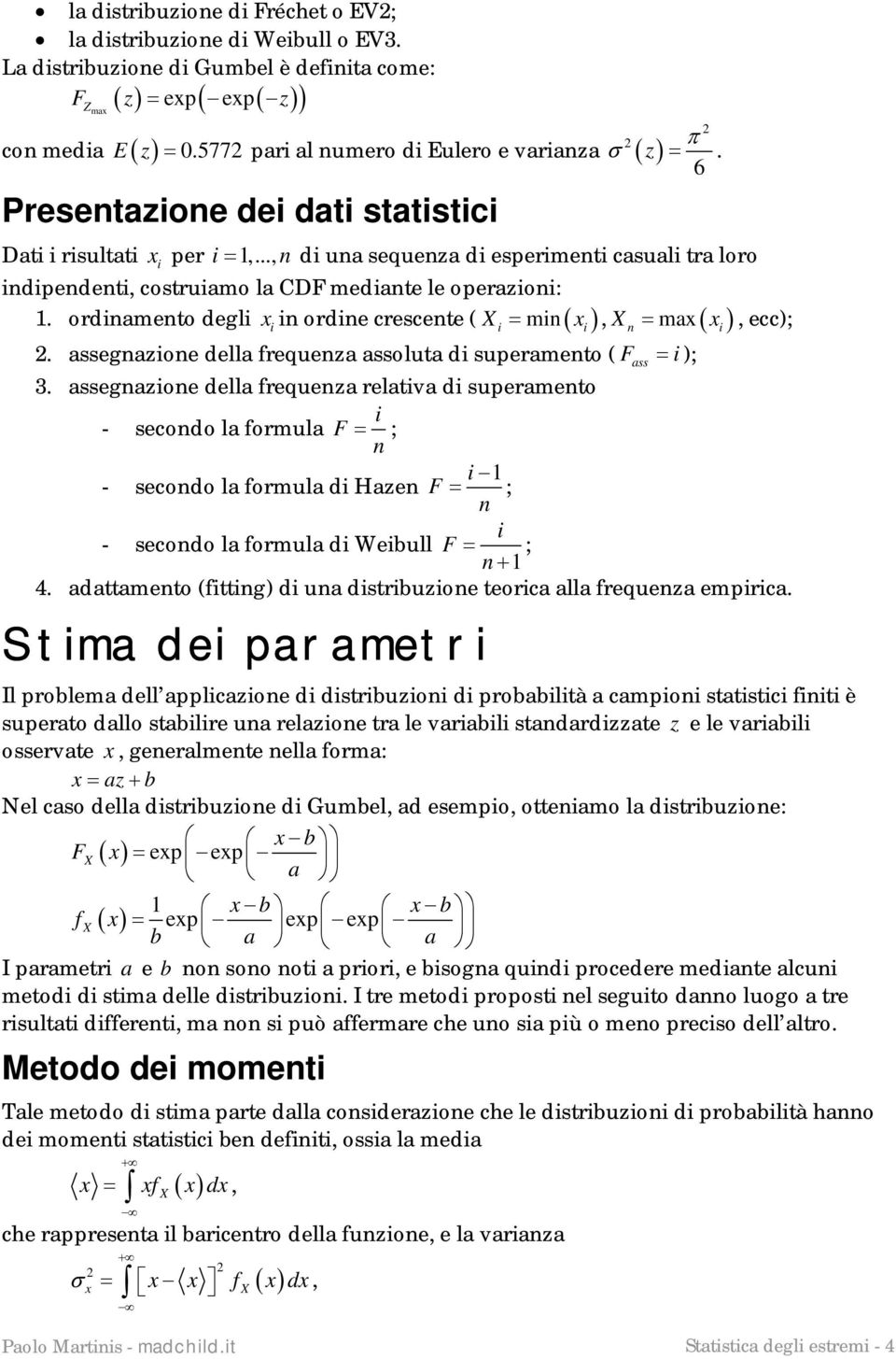 assegazoe della frequeza assoluta d superameto ( Fass 3.