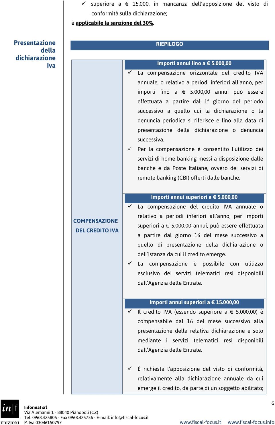 000,00 annui può essere effettuata a partire dal 1 giorno del periodo successivo a quello cui la dichiarazione o la denuncia periodica si riferisce e fino alla data di presentazione della