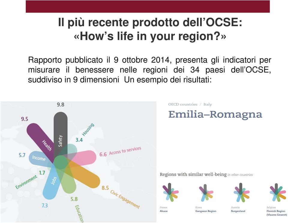 » Rapporto pubblicato il 9 ottobre 2014, presenta gli