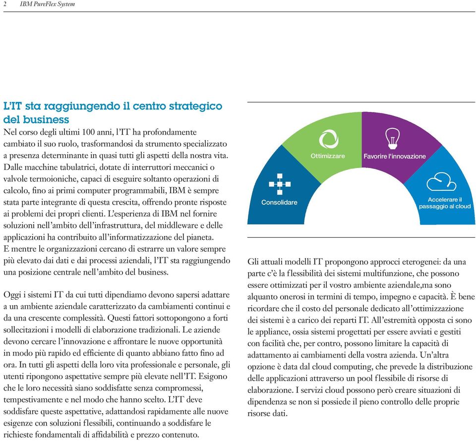 Dalle macchine tabulatrici, dotate di interruttori meccanici o valvole termoioniche, capaci di eseguire soltanto operazioni di calcolo, fino ai primi computer programmabili, IBM è sempre stata parte