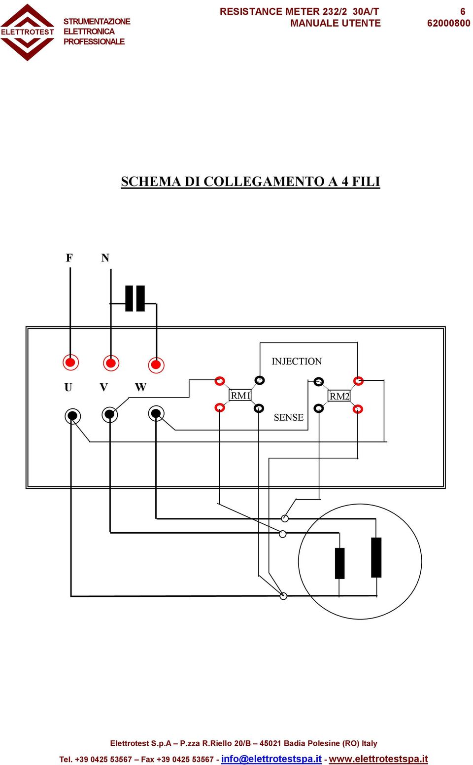 COLLEGAMENTO A 4 FILI F