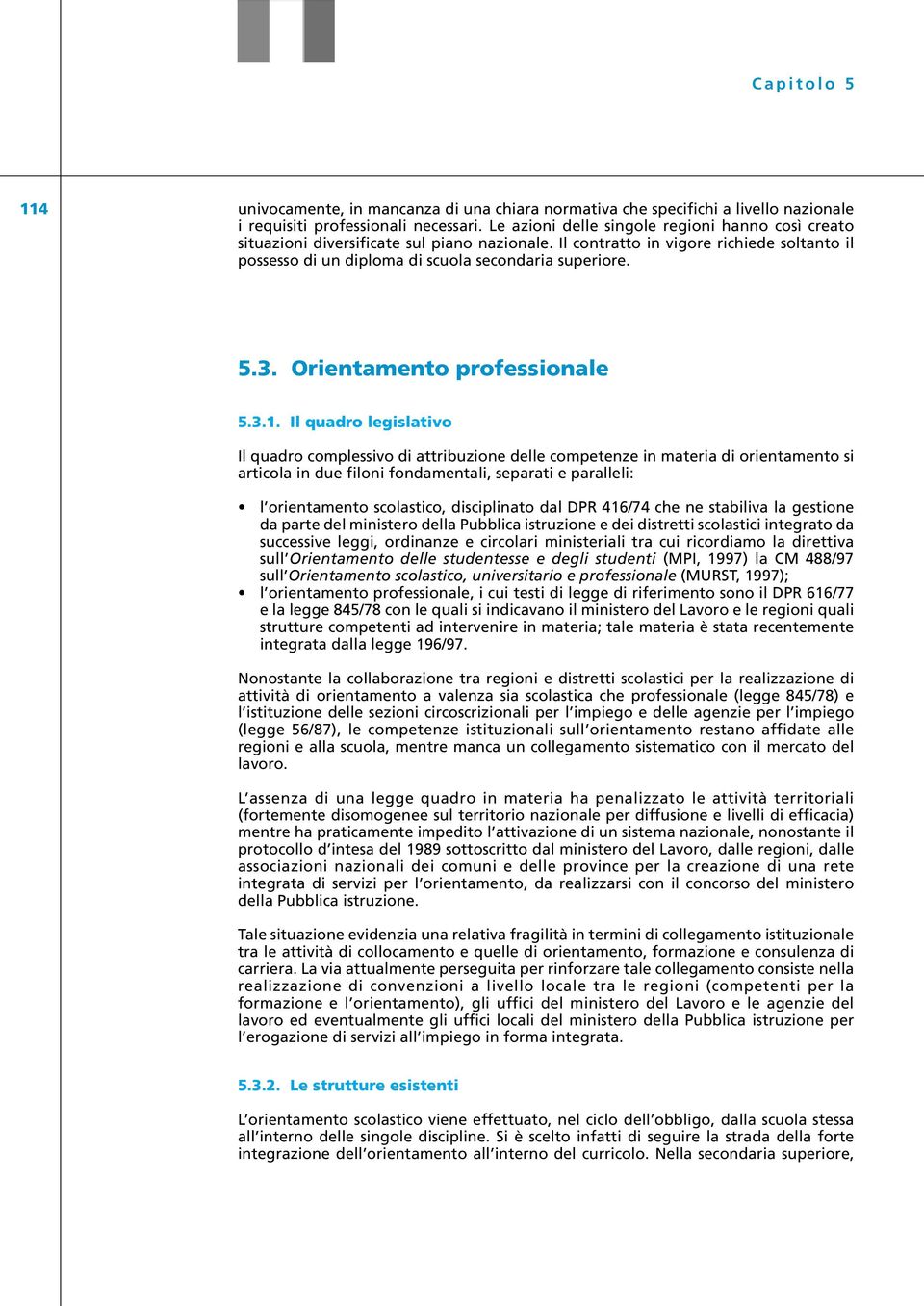 Orientamento professionale 5.3.1.