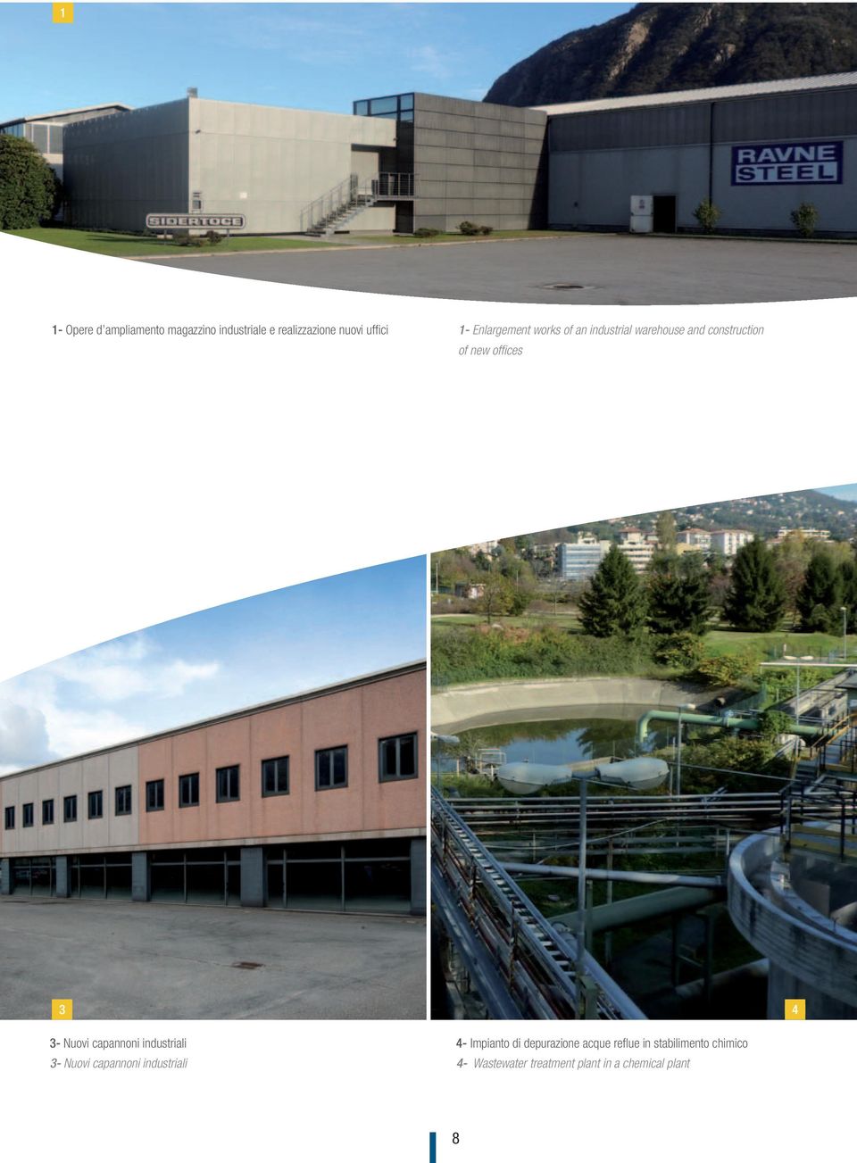 Nuovi capannoni industriali 3- Nuovi capannoni industriali 4- Impianto di