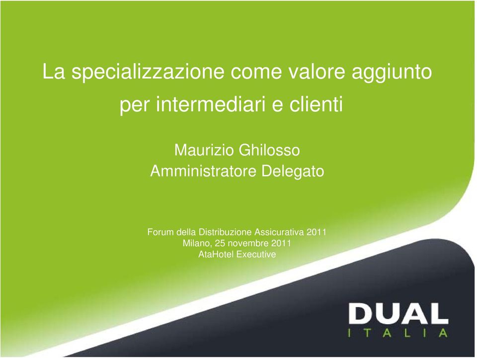 Amministratore Delegato Forum della Distribuzione