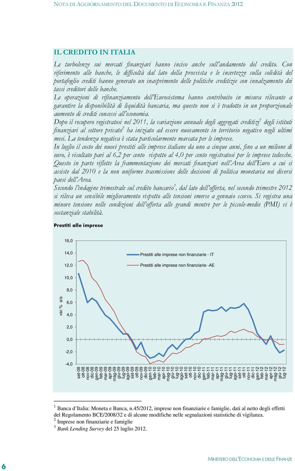 dei tassi creditori delle banche.