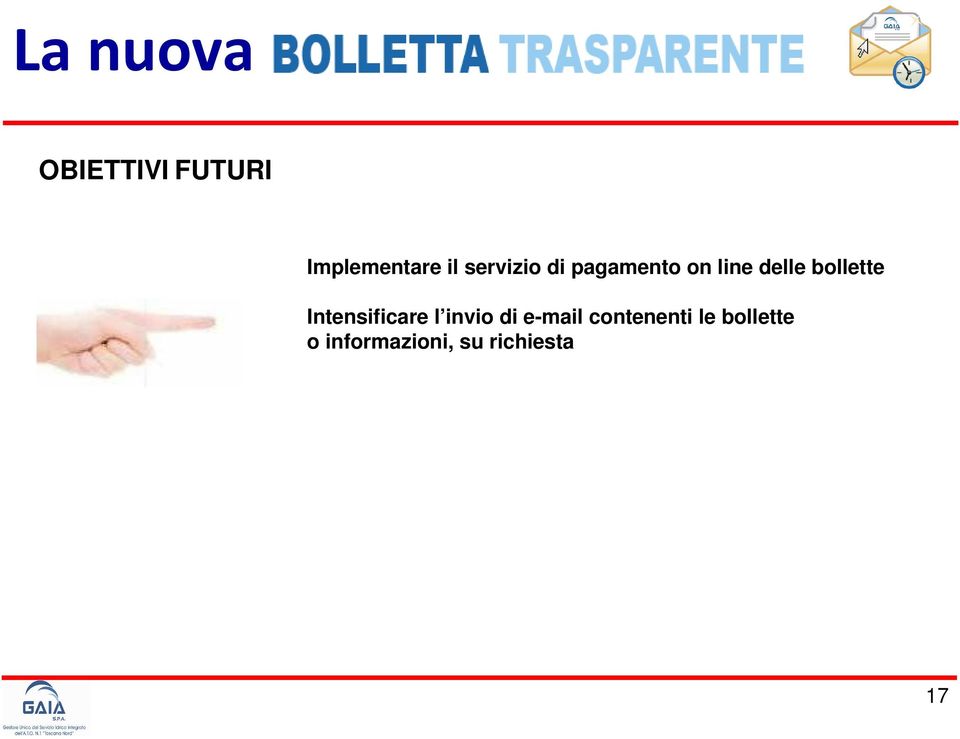 bollette Intensificare l invio di e-mail