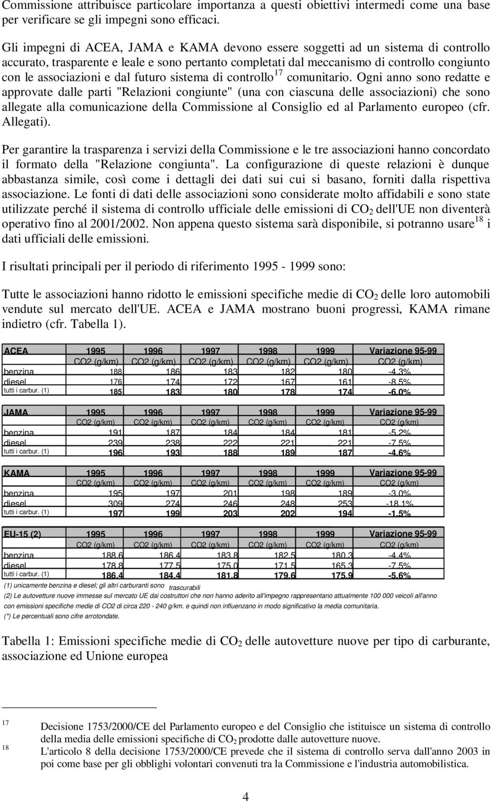 dal futuro sistema di controllo 17 comunitario.