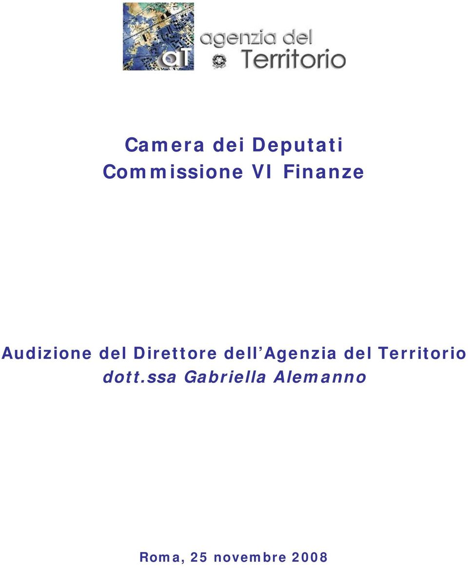 Agenzia del Territorio dott.