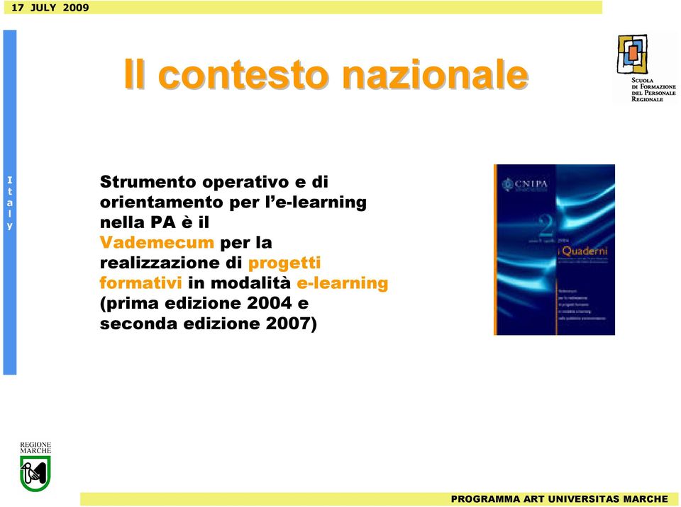 per reizzzione di progei formivi in modià