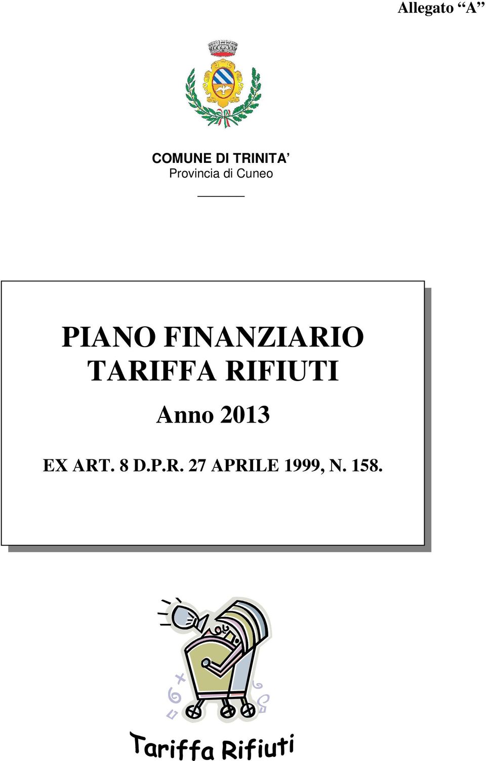 FINANZIARIO TARIFFA RIFIUTI Anno