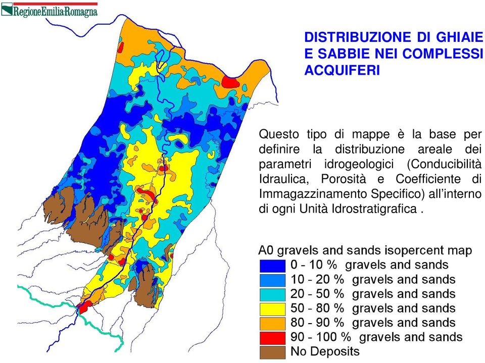 idrogeologici (Conducibilità Idraulica, Porosità e Coefficiente di