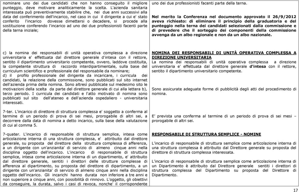 dovesse dimettersi o decadere, si procede alla sostituzione conferendo l'incarico ad uno dei due professionisti facenti parte della terna iniziale; uno dei due professionisti facenti parte della