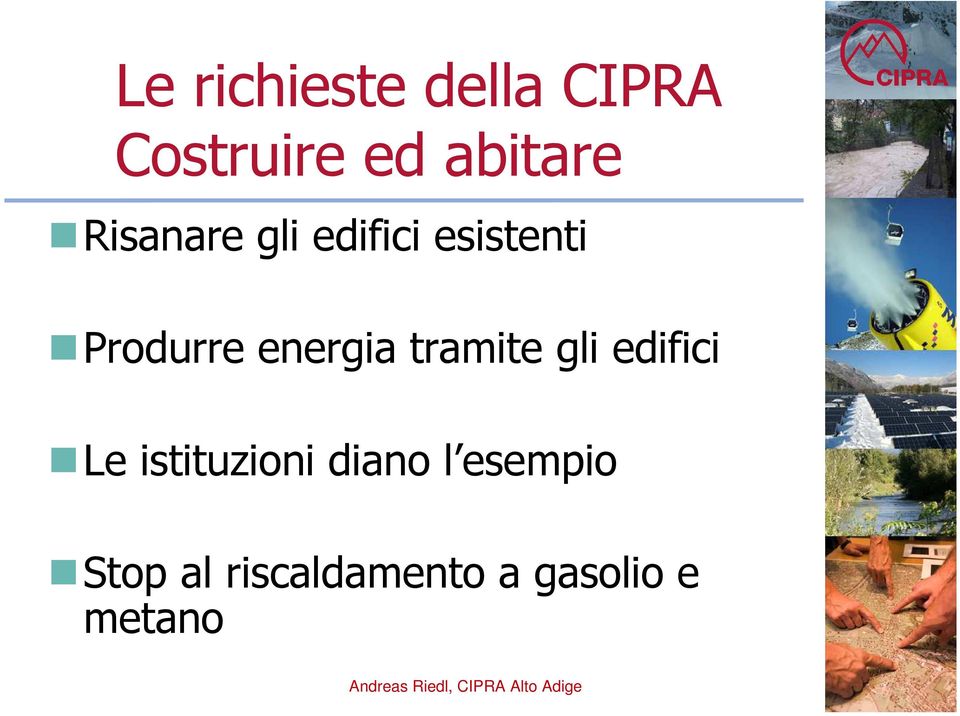 energia tramite gli edifici Le istituzioni