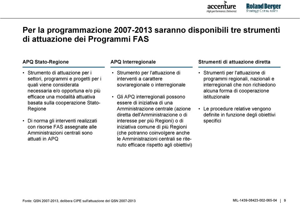 centrali sono attuati in APQ APQ Interregionale Strumento per l'attuazione di interventi a carattere sovraregionale o interregionale Gli APQ interregionali possono essere di iniziativa di una