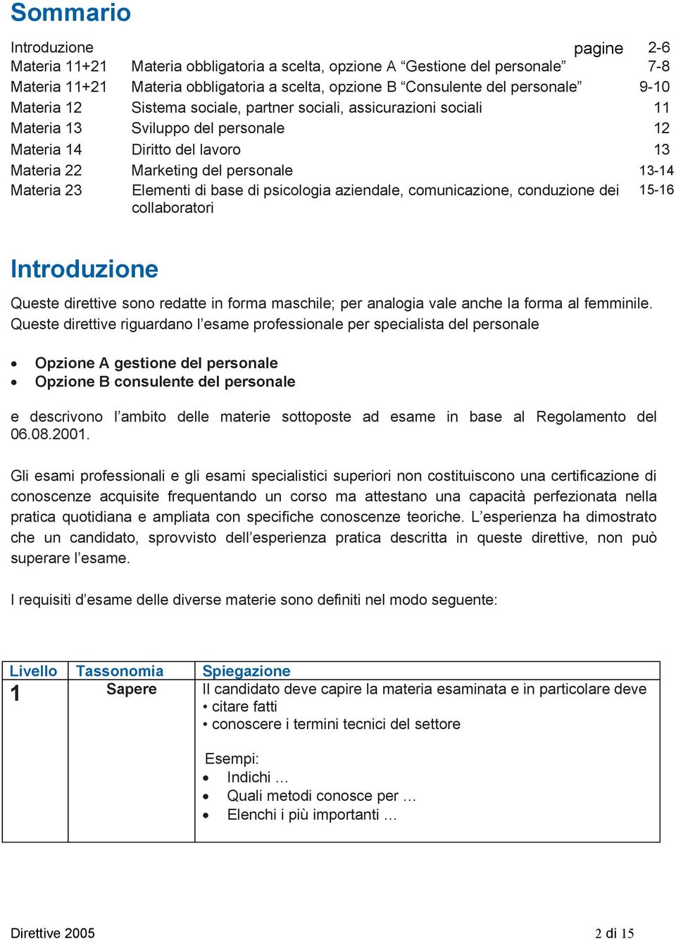 Elementi di base di psicologia aziendale, comunicazione, conduzione dei collaboratori 15-16 Introduzione Queste direttive sono redatte in forma maschile; per analogia vale anche la forma al femminile.