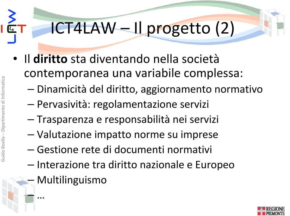 regolamentazione servizi Trasparenza e responsabilità nei servizi Valutazione impatto