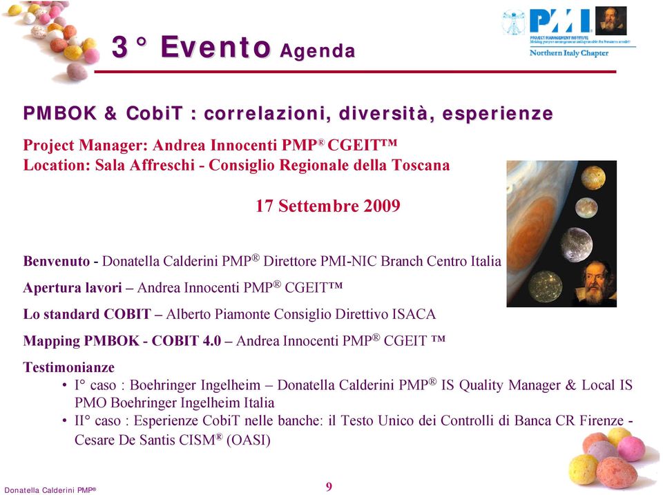 Consiglio Direttivo ISACA Mapping PMBOK - COBIT 4.