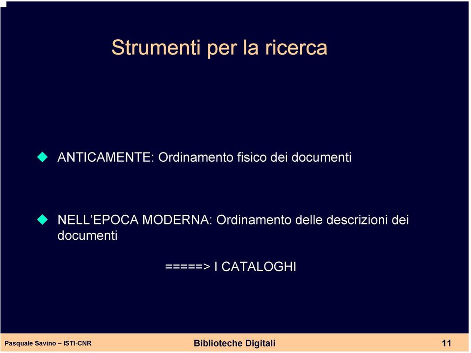 MODERNA: Ordinamento delle descrizioni dei