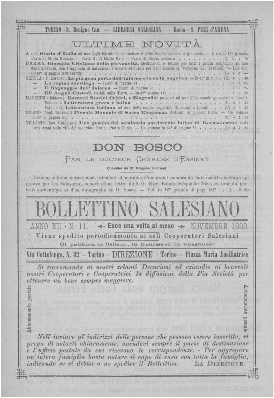 Meditazioni e letture per tutti i giorni dell'anno ad uso della gioventù, con l'aggiunta di narrazioni e notizie edificanti per ogni Domenica. Versione dal Francese. - Due vol.