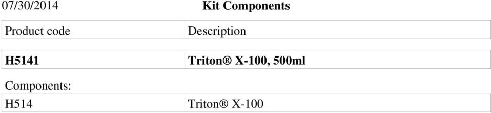 Description Triton X-100,