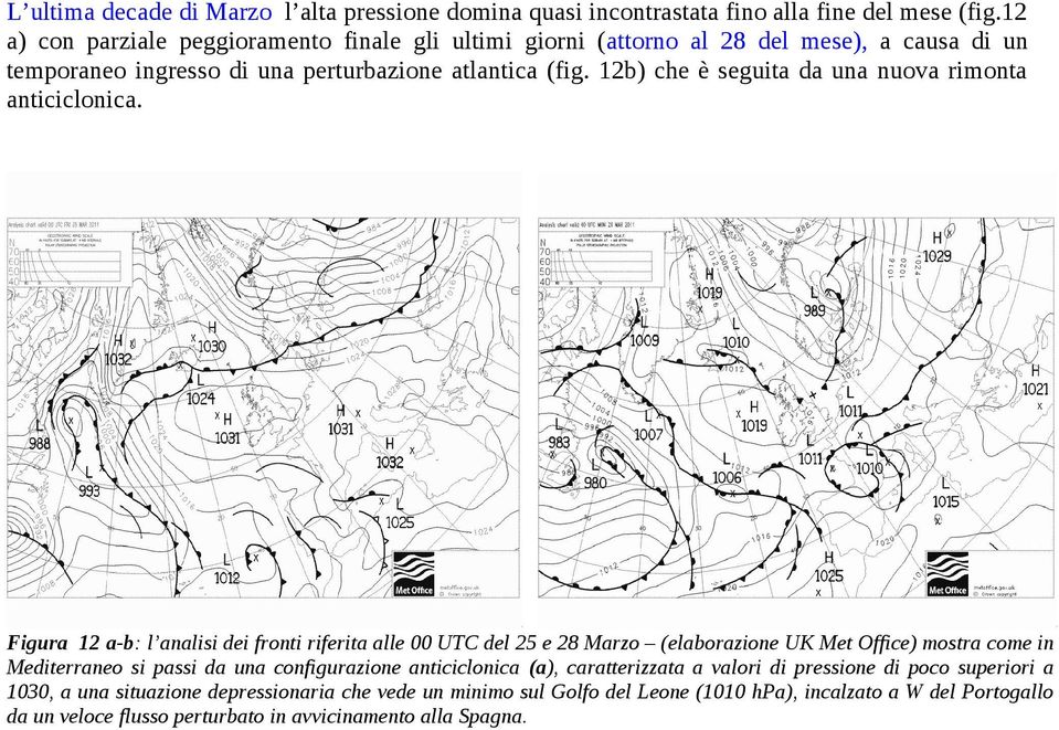 12b) che è seguita da una nuova rimonta anticiclonica.