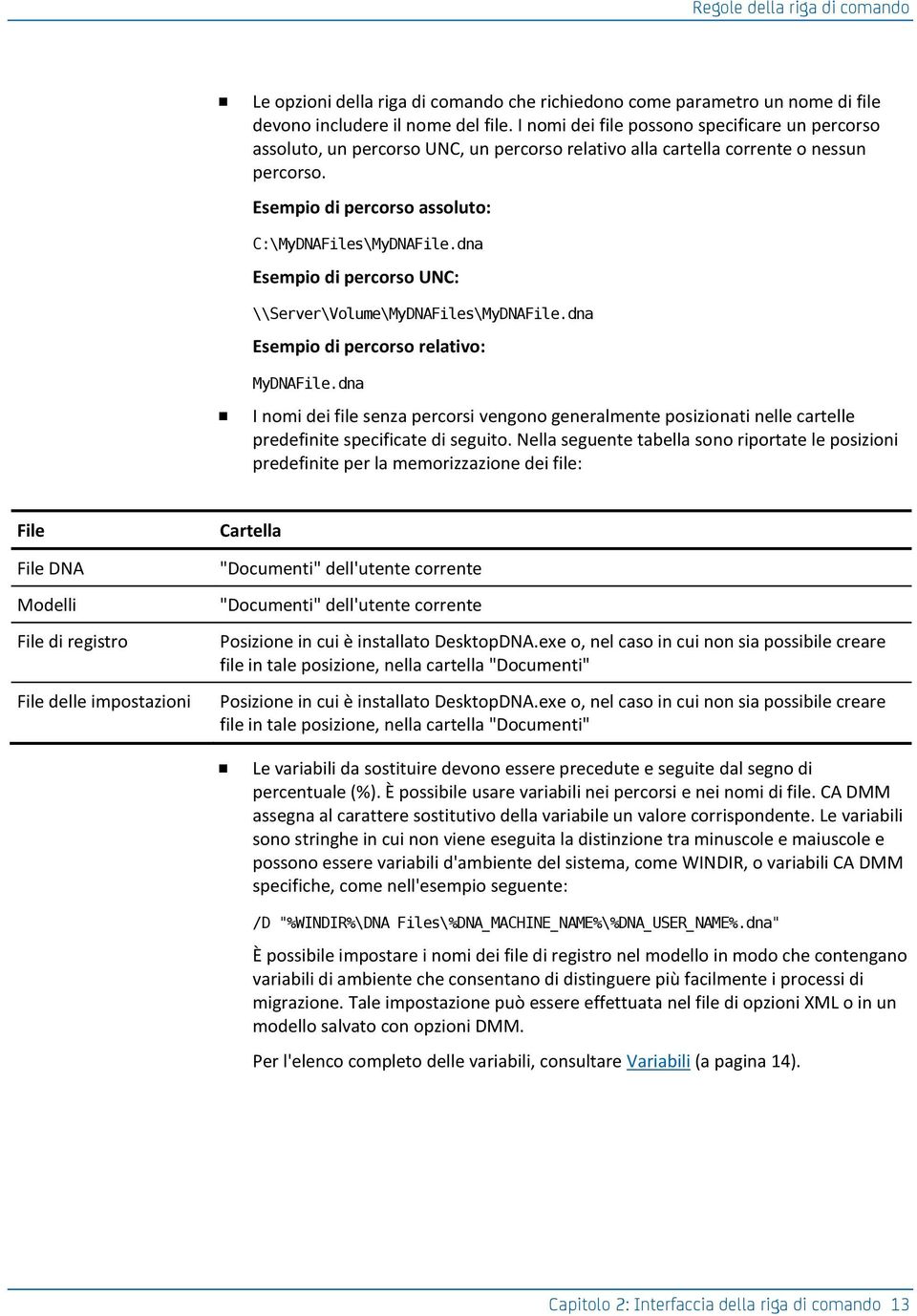 dna Esempio di percorso UNC: \\Server\Volume\MyDNAFiles\MyDNAFile.dna Esempio di percorso relativo: MyDNAFile.