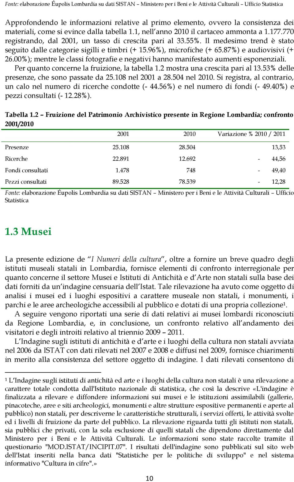 Il medesimo trend è stato seguito dalle categorie sigilli e timbri (+ 15.96%), microfiche (+ 65.87%) e audiovisivi (+ 26.