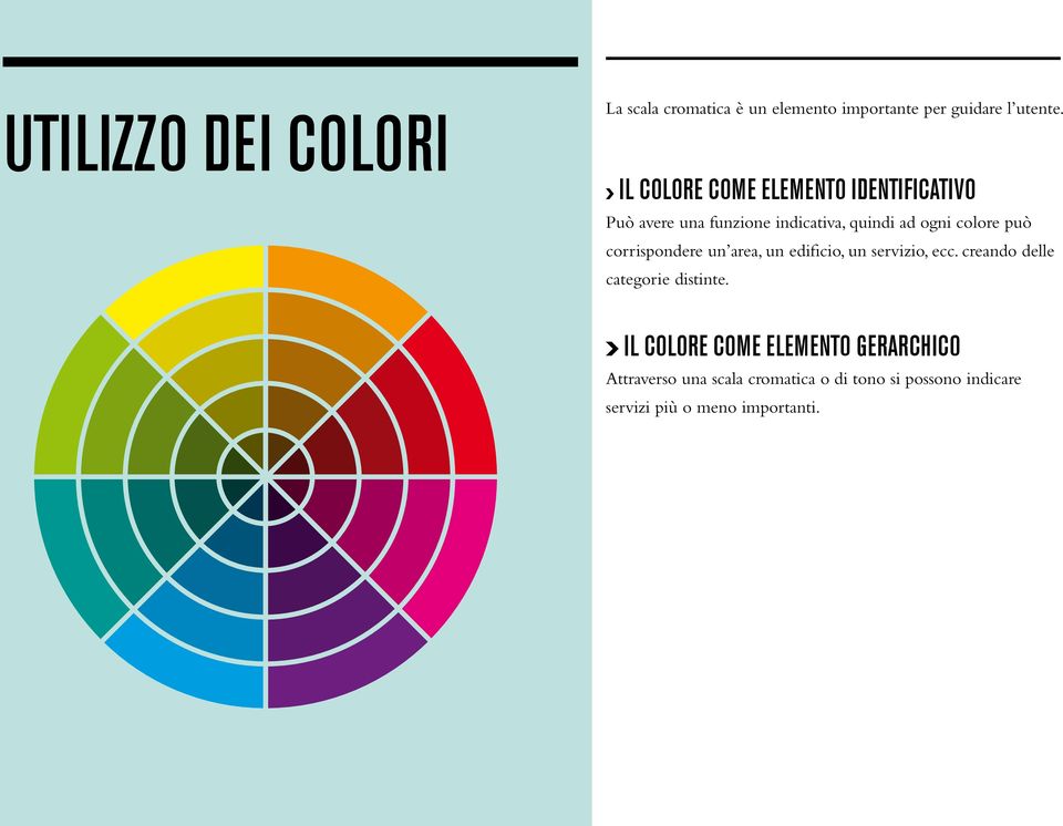 corrispondere un area, un edificio, un servizio, ecc. creando delle categorie distinte.