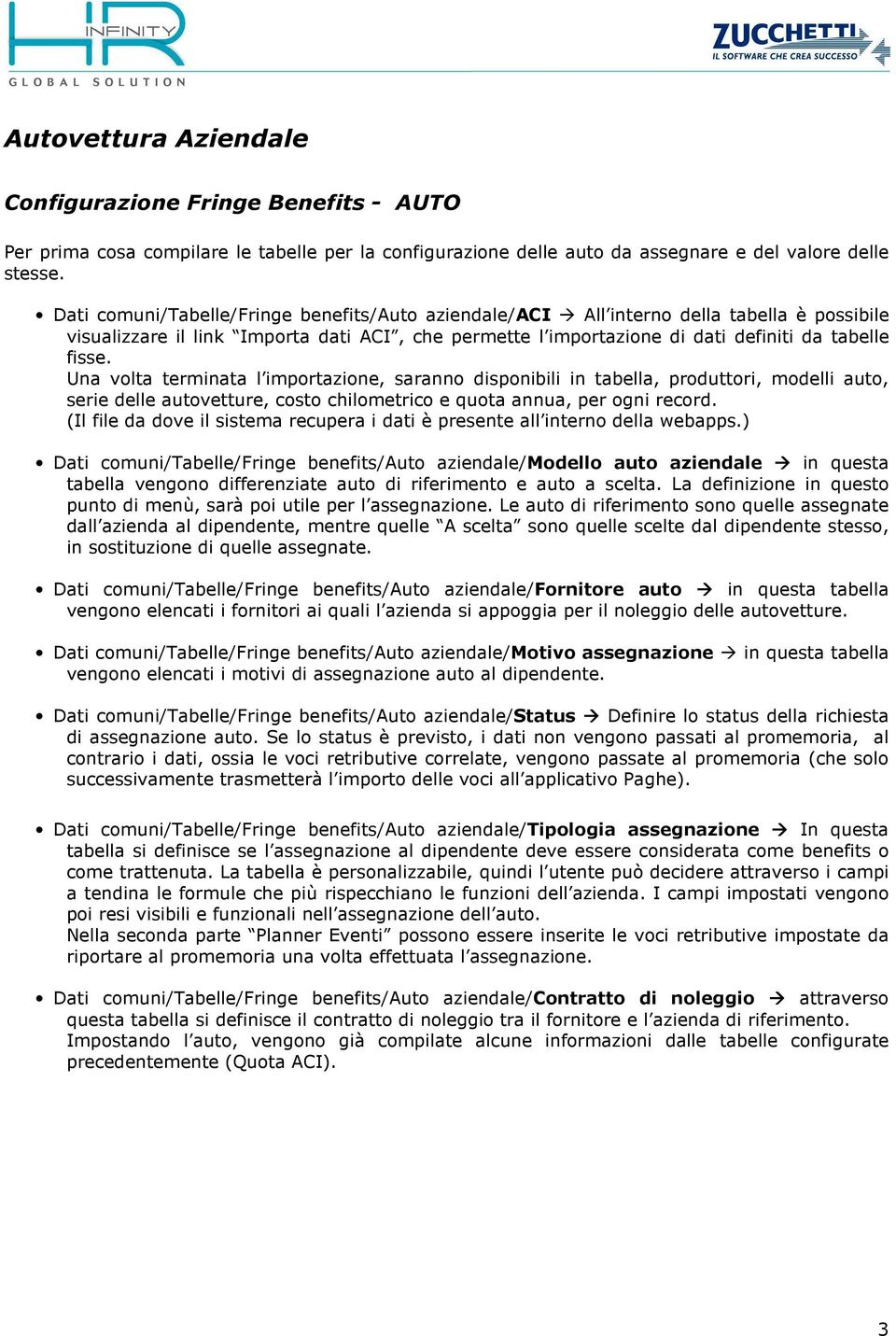 Una volta terminata l importazione, saranno disponibili in tabella, produttori, modelli auto, serie delle autovetture, costo chilometrico e quota annua, per ogni record.