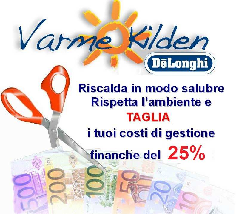 Risparmiosa La piastra Varme Kilden è Risparmiosa : perché se paragonata ai normali caloriferi essa consente