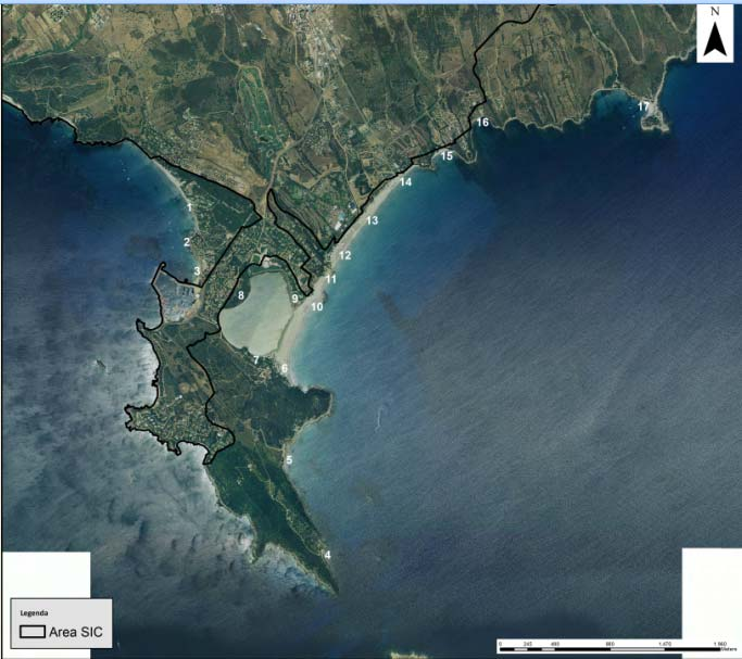 C4: Scelta dei siti Località con invasive 1. Campulongu 7.