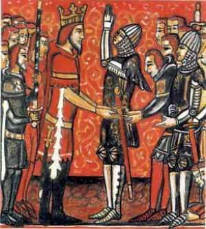 La vestizione del cavaliere. Miniatura di fine XIV La cavalleria non fu solo un esperienza militare, legata alla diffusione dell invenzione della staffa.