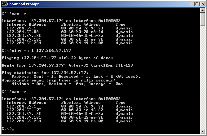 Comando ARP Esempio 17 Comando IPCONFIG ipconfig /all visualizza la configurazione IP corrente di ciascuna interfaccia di rete