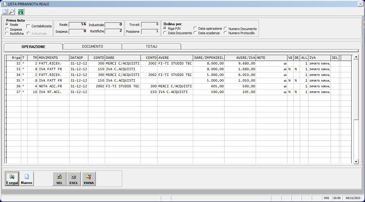 ESCLUSIONE DOCUMENTI Per escludere i documenti per cui non esiste l obbligo di comunicazione, si utilizza la selezione analitica già